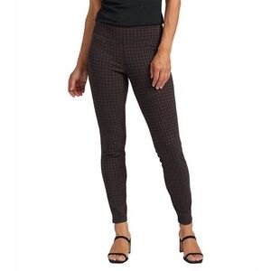 Jag Mid Rise Pull On Ricki Leggings Red Plaid Size 14